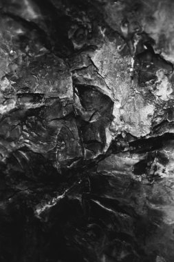 siyah ve beyaz taş dokusu, kayalar ve dağlar yakın çekim