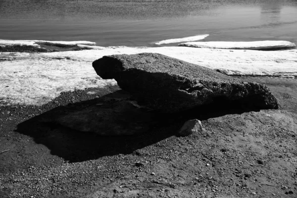 Kuzeyde Eriyen Buz Buzun Dokusu Birbirine Yakın — Stok fotoğraf