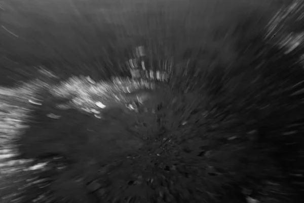 Verschwommenes Foto Von Wasser Und Sonneneinstrahlung Lange Belichteter Wasserrahmen Schwarz — Stockfoto