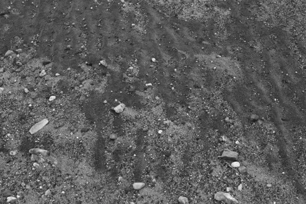 宏观沙质 黑白背景 — 图库照片