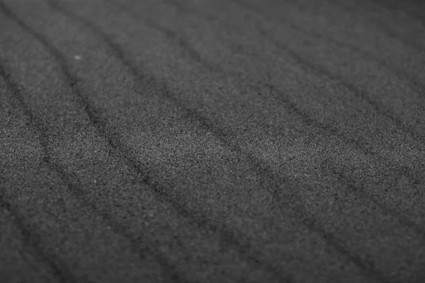 Sandy Beach Macro Sand Texture Black White Background — Stock Photo, Image