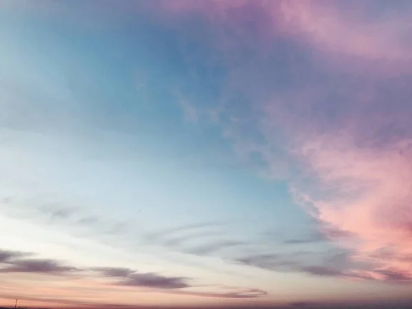 Suave Colorido Por Sol Verão Céu Fundo — Fotografia de Stock