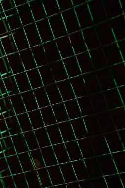 yeşil ince kafes yakın plan, soyut geometrik arkaplan