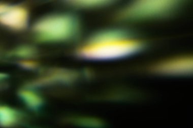 soyut yeşil bokeh arkaplan, bir ışık ve parıltı oyunu, gerçek bir yumuşak odak arkaplanı