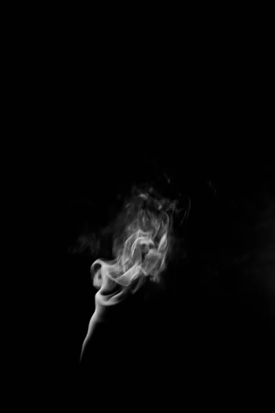 Fumo Bianco Nero Nuvole Fumo Bianco Bellissimo Sfondo Nebbioso Astratto — Foto Stock