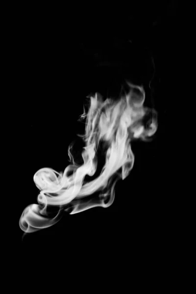 Nubes Humo Sobre Fondo Negro Patrones Blancos Vapeo Cigarrillos Fotos —  Fotos de Stock