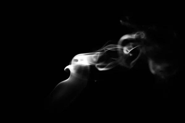 黑色和白色的烟雾 白色的烟雾 美丽的抽象雾气背景 — 图库照片