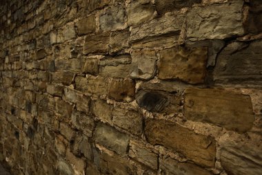 Antik kaldırım taşlarının dokusu. tuğla duvar