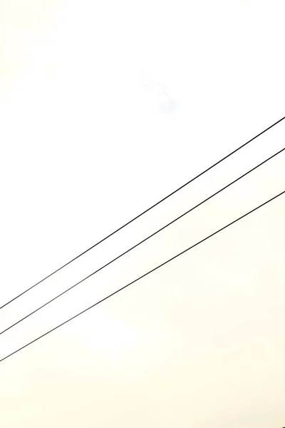 Линии Электропередач Башни Вид Снизу — стоковое фото