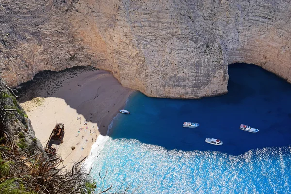 Άποψη ναυάγιο σε Ζάκυνθος — Φωτογραφία Αρχείου