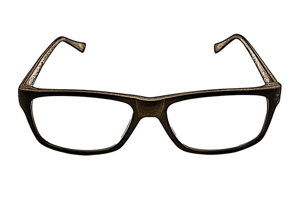 Illustration of eyeglasses on the white background — Stock Photo, Image