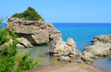 Porto Zorro, deniz kıyısı Zakynthos Island, Yunanistan