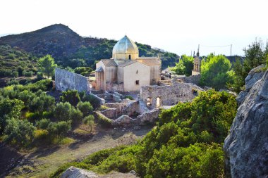 Kilise ve manastır kalıntıları Zakynthos, Yunanistan