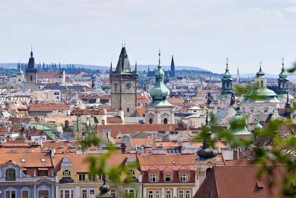 Prag, Letna üzerinden genel bakış — Stok fotoğraf