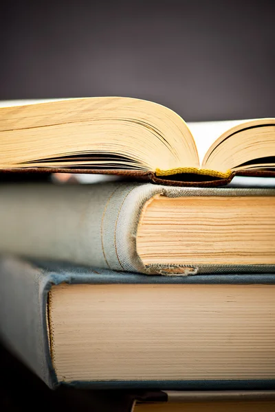 Heap of open books — Stock Photo, Image