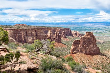 Kaya oluşumları Colorado Ulusal Anıt ABD içinde