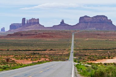 Monument Valley bir otoyol 163 Utah görünümünü