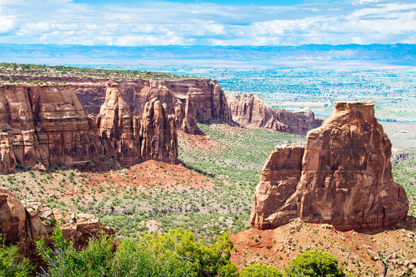 Towering Monoliths in Colorado National Monument  in USA