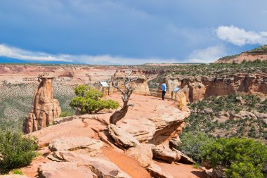 Colorad genel görünümü muhteşem manzarayı bir turist