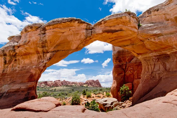 Arches National Park, Utah kırık kemer; ABD;
