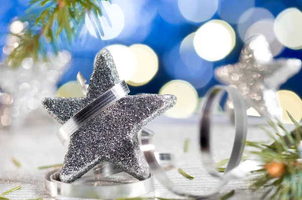 Estrella de Navidad con decoración — Foto de Stock