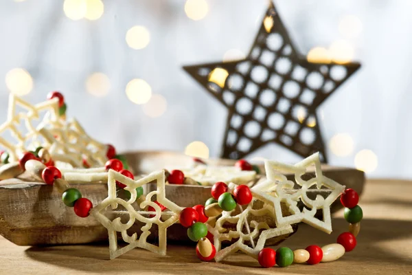 Estrela com decoração de Natal — Fotografia de Stock