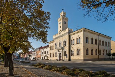 Postoloprty belediye binası. Çek Cumhuriyeti.