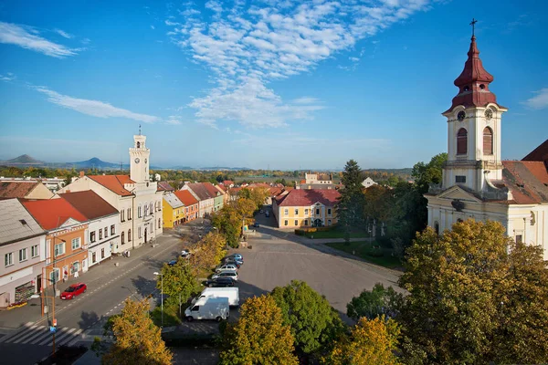 Postoloprty Stadtplatz Tschechische Republik — Stockfoto