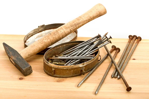 Παλιά εργαλεία που χρησιμοποιούνται — Φωτογραφία Αρχείου