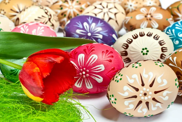 Painted Easter eggs — Stock Photo, Image