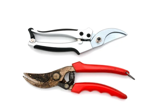 Old and new  pruning shears — Stock Photo, Image