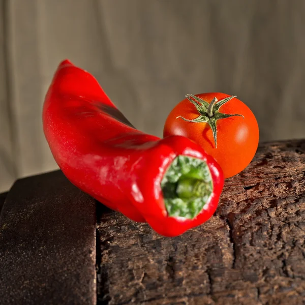 Tomaat en paprika — Stockfoto