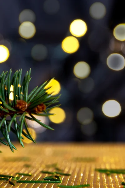 Kerstmis achtergrond met naalden — Stockfoto