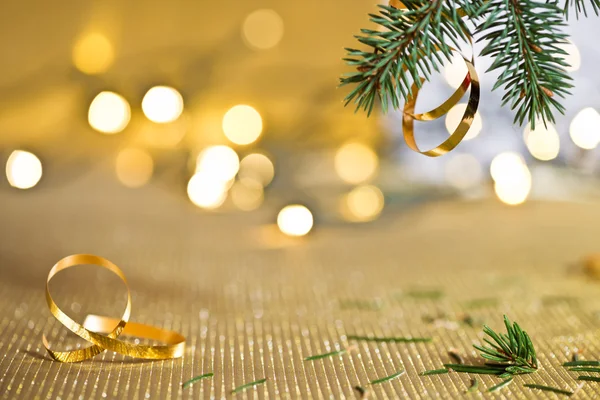 Twig met kerst glitter — Stockfoto