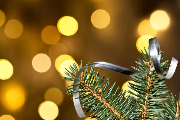 Weihnachten Hintergrund mit Zweig — Stockfoto