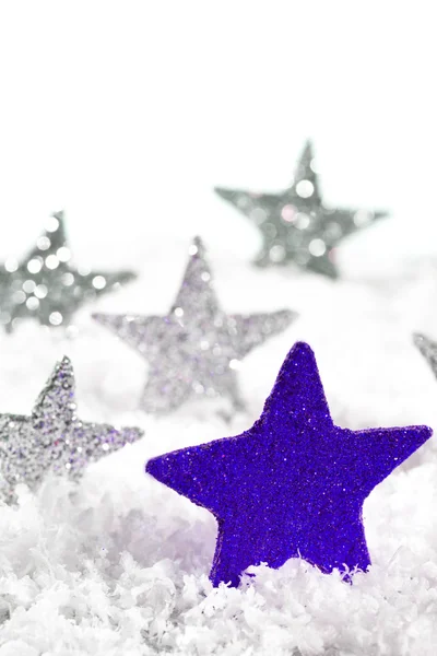 Blue Christmas star — Stock Photo, Image