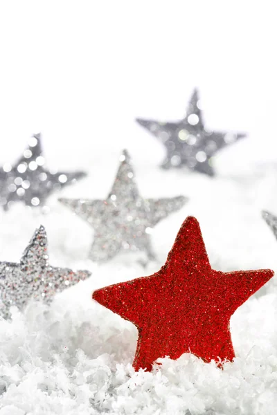 Red Christmas star — Stock Photo, Image