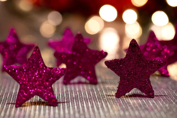 Jul bakgrund med stjärnor — Stockfoto
