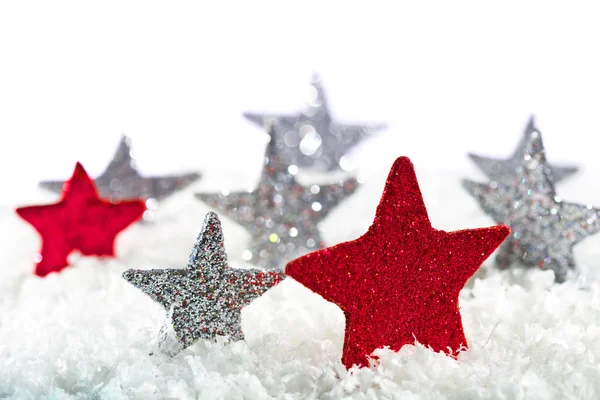 赤のクリスマスの星 — ストック写真