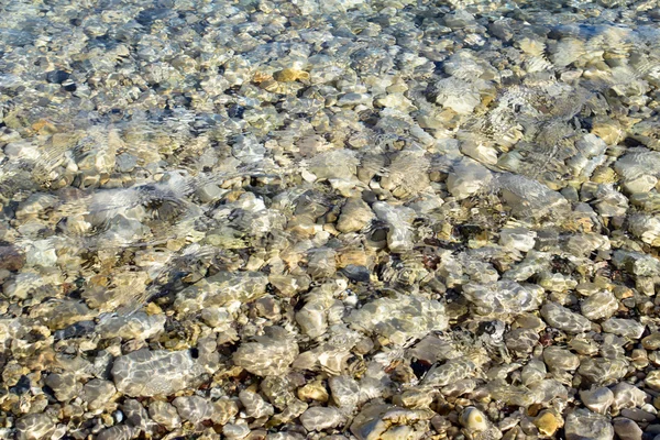 Detalhe do mar e seixos — Fotografia de Stock