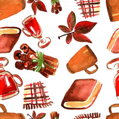 pürüzsüz suluboya sonbahar sıcacık renk deseni