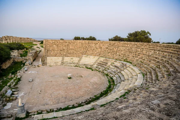 Amfitiyatro Salamis Antik şehir, Kuzey Kıbrıs Türk Cumhuriyeti. — Stok fotoğraf