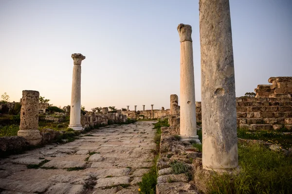 Starożytne miasto Salamis znajduje się we wschodniej części Cypru. — Zdjęcie stockowe