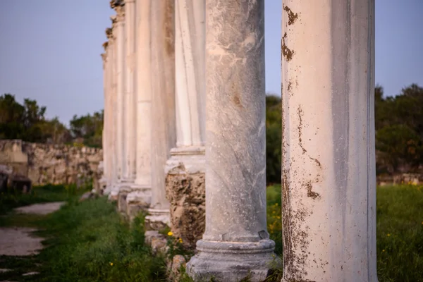 Pillars in ancient city of Salamis, Cyprus. — Stock Photo, Image