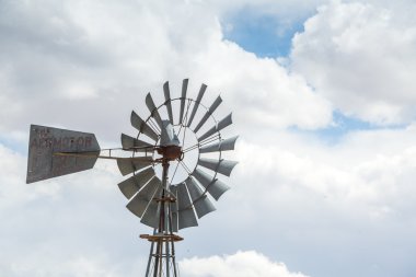 Metal windmill in America clipart