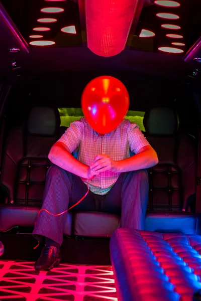 Mystery man in a limousine — Stock Photo, Image
