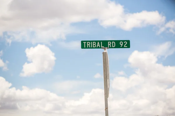Племінних дорожній знак — стокове фото