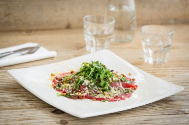 Lezzetli İtalyan yemekleri. 