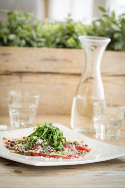 Lezzetli İtalyan yemekleri. 