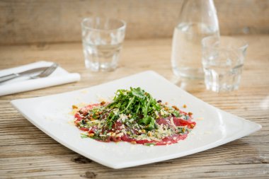 Lezzetli İtalyan yemekleri. 